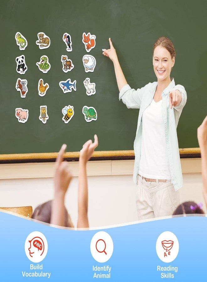Kasfalci 40 Animal Magnets,Refrigerator Fridge Magnets for Kids,Magnetic Animal Toys for Toddlers,Learning Games,Speech Therapy for Preschool Kindergarten Classroom,Educational Toys for Kids 3+ - Image 4
